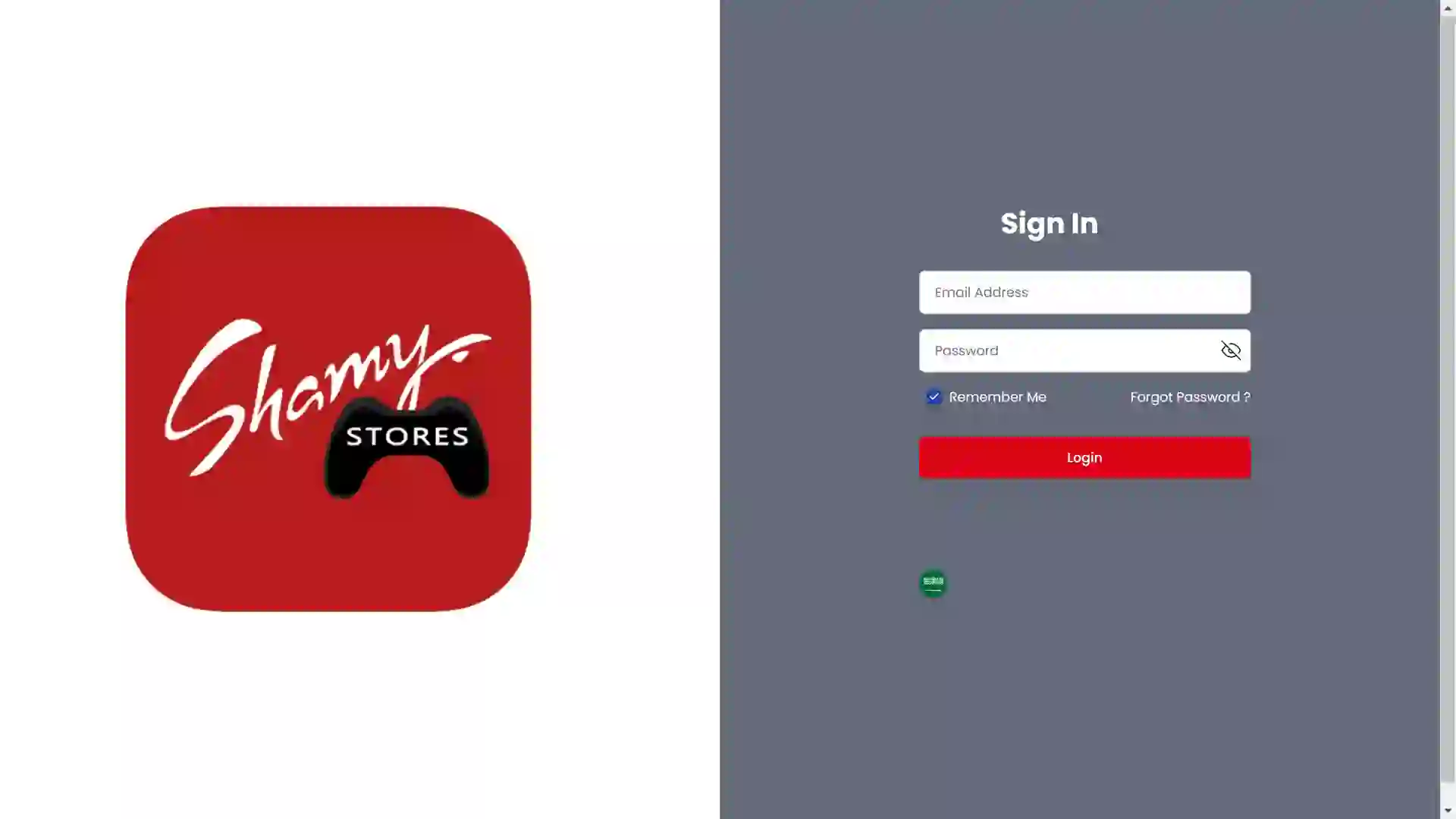 Shamy Store Admin Dashboard